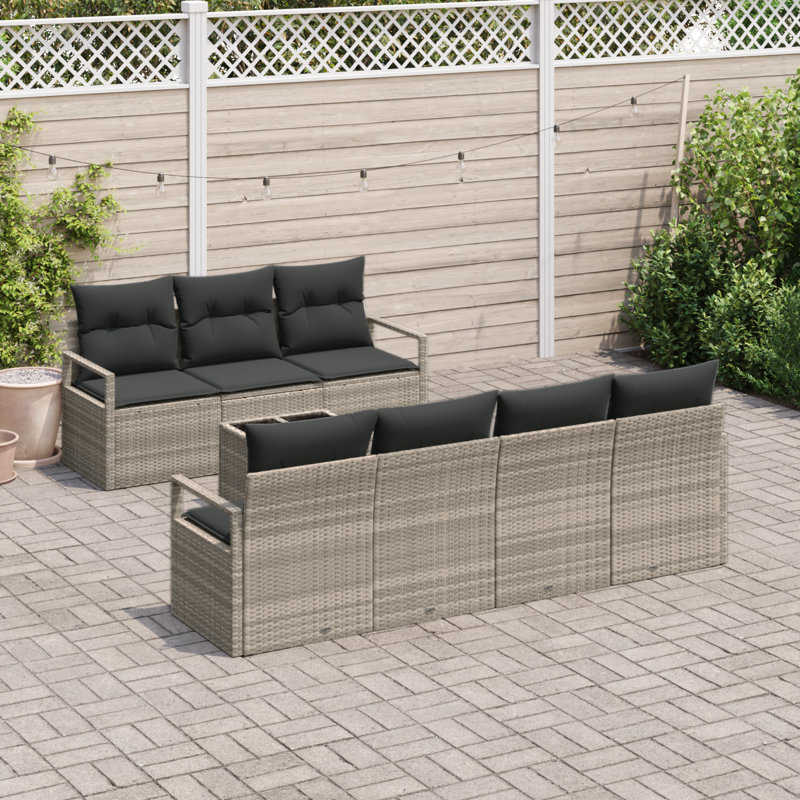 120cm Wide Patio Sofa with Cushions