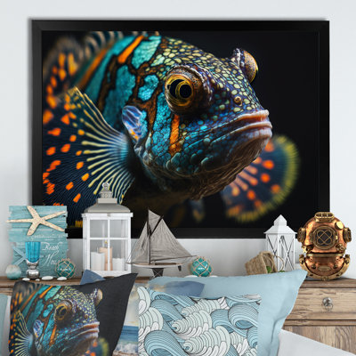 " Beautiful Mandarin Fish In Shades Of Blue V "