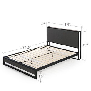 Latitude Run® Delcine Upholstered Bed & Reviews | Wayfair