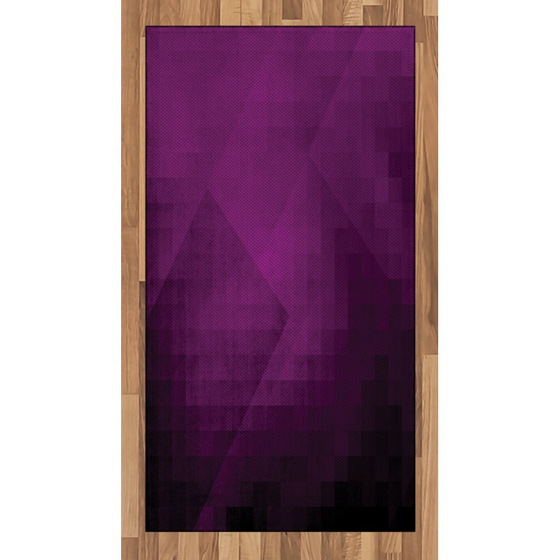 Tapis décoratif aubergine, Rectangle 2 pi 7 po x 5 pi