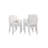 Aynura Modern Patio Dining Set for 12 – Powder-Coated & Anodized Aluminum Outdoor Furniture, with Dual Rectangular Tables & Assembled Chairs, White