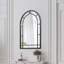 Miroir mural noir cintré 47 "Otho