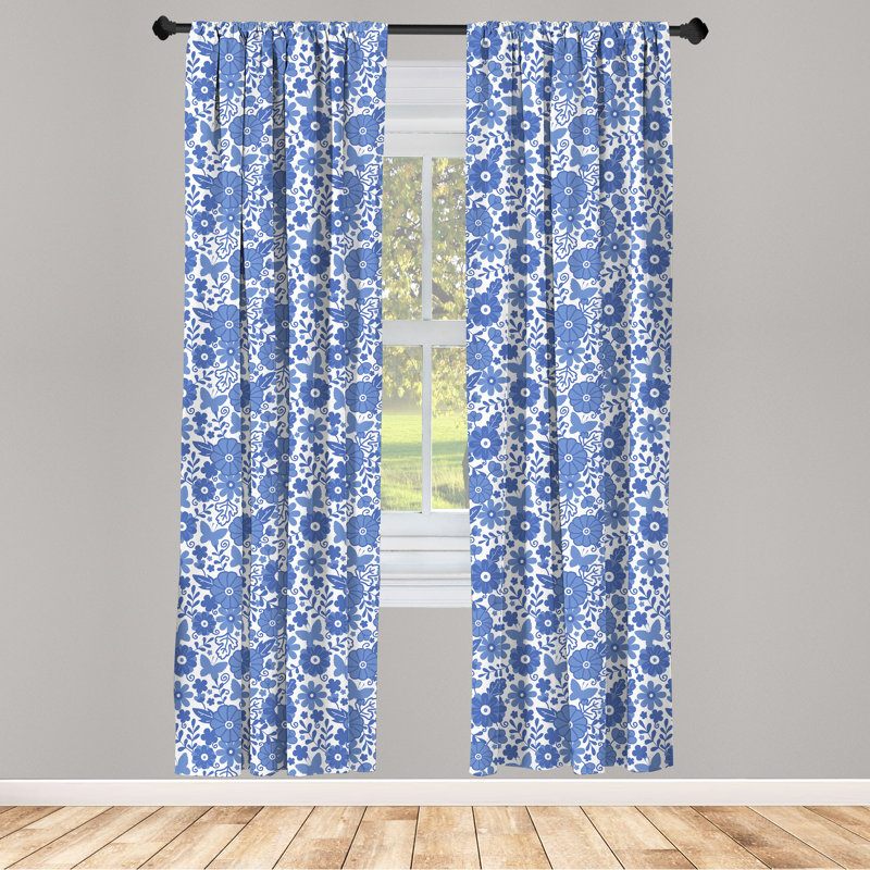 Rideaux 4 panneaux East Urban Home, L 56 po x L 63 po