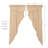 Clare 100% Cotton Burlap Solid Semi-Sheer Rod Pocket Curtain Panels-36426265