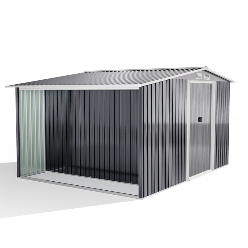 8 ft. W X 6 ft. D Metal Garage Shed