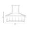 Luminaire suspendu linéaire à 5 lumières pour îlot de cuisine Hastings-559802599-637763705