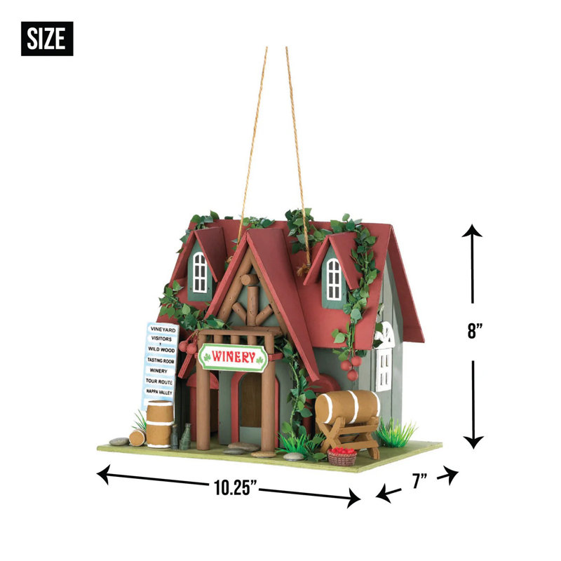 COTTAGE WINery BIRDHOUSE