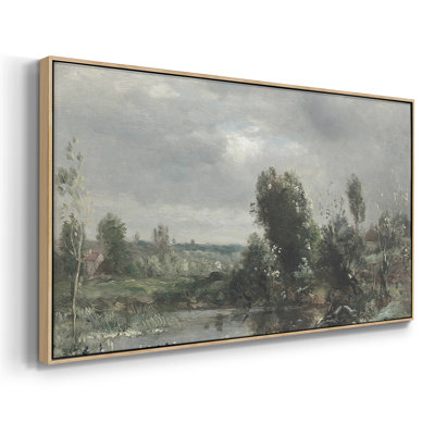 Série paysage - DCL XXVII - Toile tendue avec châssis encadré - Prêt à être accroché