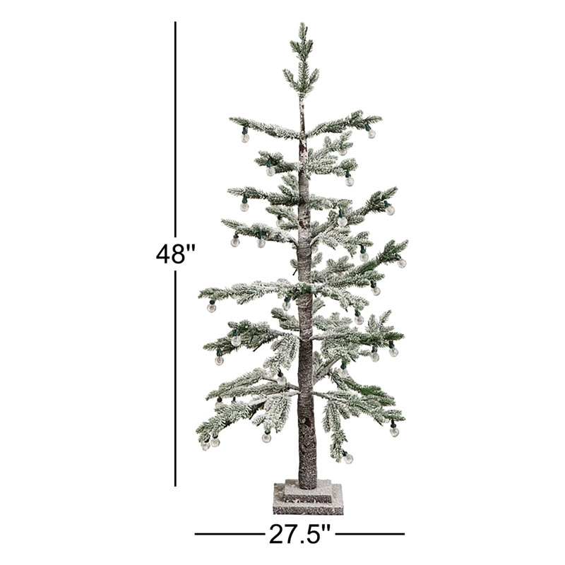 Arbre givré multicolore intérieur / extérieur avec lumières DEL 4 pi