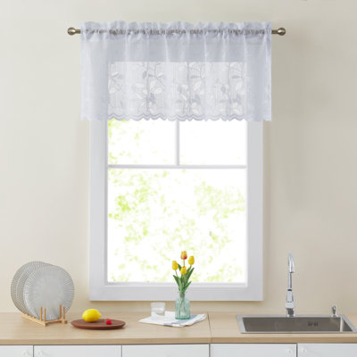 Floral Tailored Window Valance
