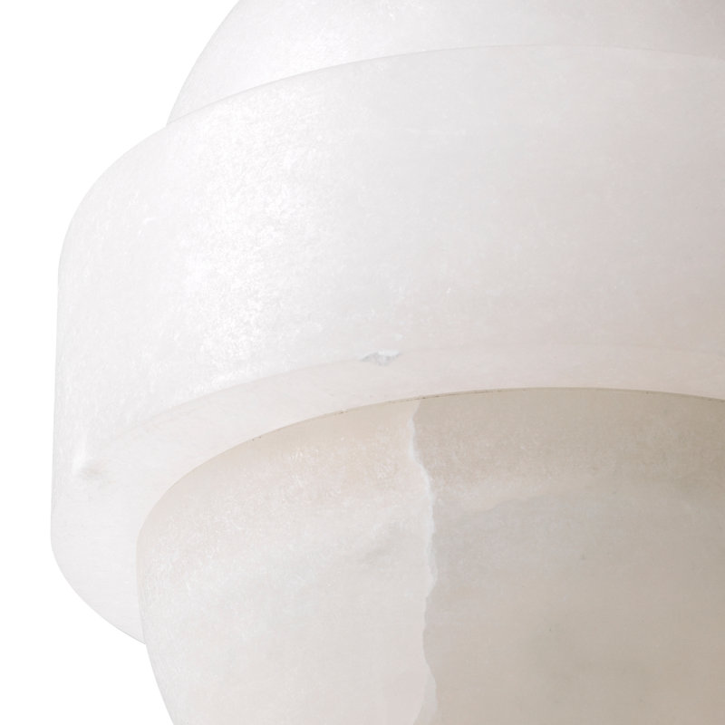 Chandelier Icarus Antique Brass Finish Alabaster