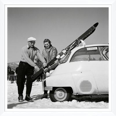 New England Skiing Print by Slim Aarons