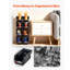 Bacs de rangement empilables, bacs de rangement en plastique réutilisables robustes, bacs de rangement muraux en bois perforé pour la cuisine à domicile