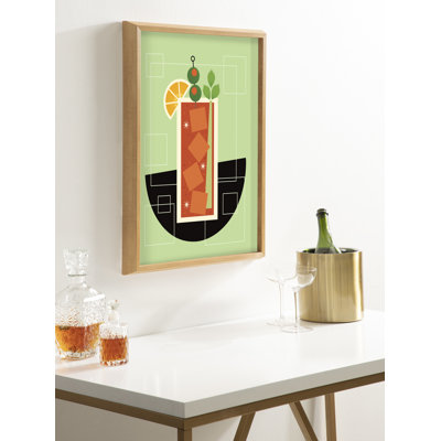 Bloody Mary by Amber Leaders Framed Glass Wall Art