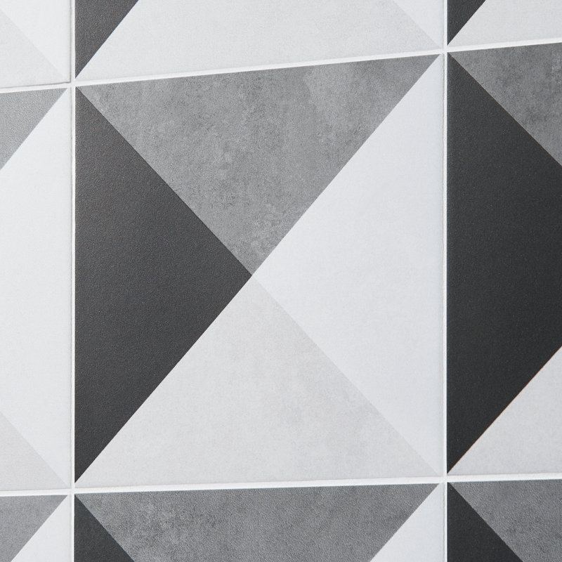 Geode 7.87 In. X 7.87 In. Matte Porcelain Floor And Wall Tile (10.76 Sq. Ft. / Case), Deco Gray