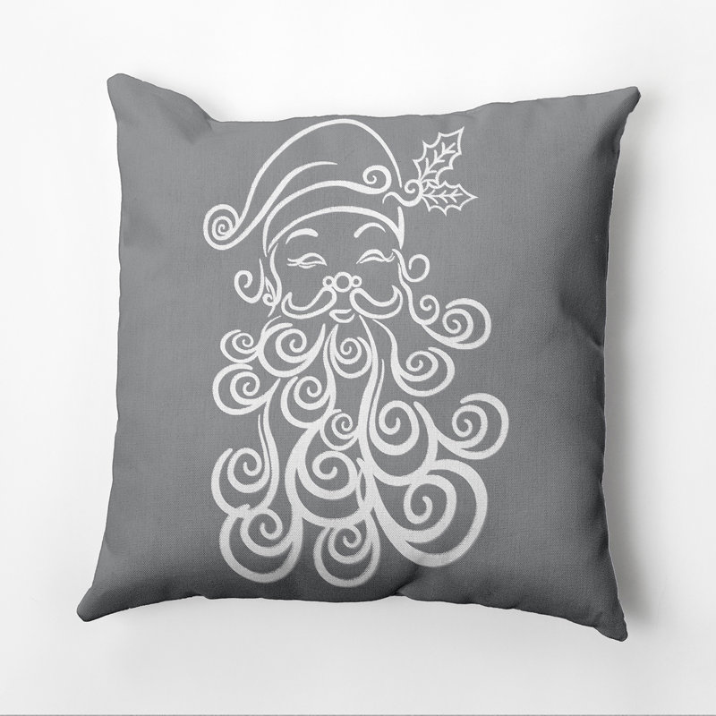 Housse de coussin carré et insert, Gris, 16 po x 16 po