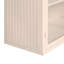 Armoire murale moderne 27,56 po à deux portes avec rangement à trois niveaux et motif tissé caractéristique