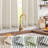Linen Rod Pocket  Light Filtering Striped Kitchen Cafe Curtains Curtains-804619944-804619943
