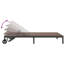 Chaise longue en rotin brun-1580627736