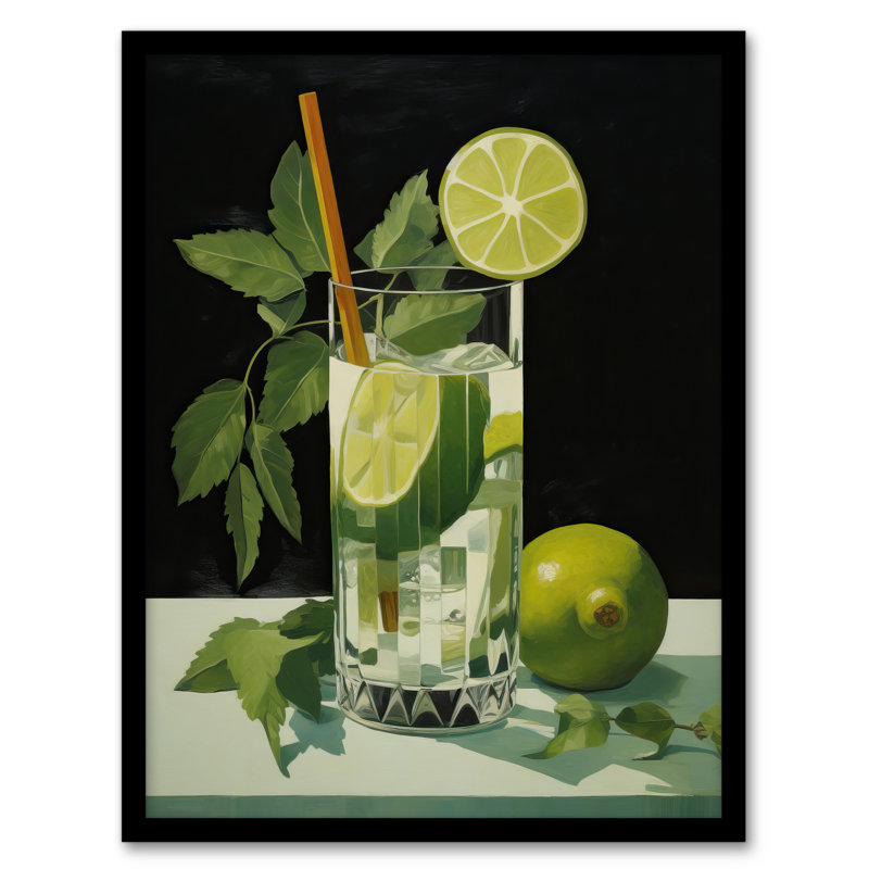 Virgin Mojito Cocktail Green Kitchen - Single Picture Frame Print