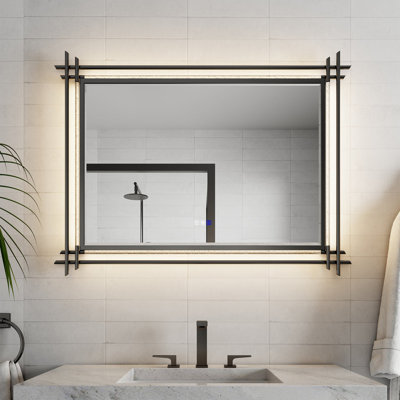 LumiBubbles LED Bathroom Mirror - Bubble Frame with Anti-Fog and Stepless Dimming
