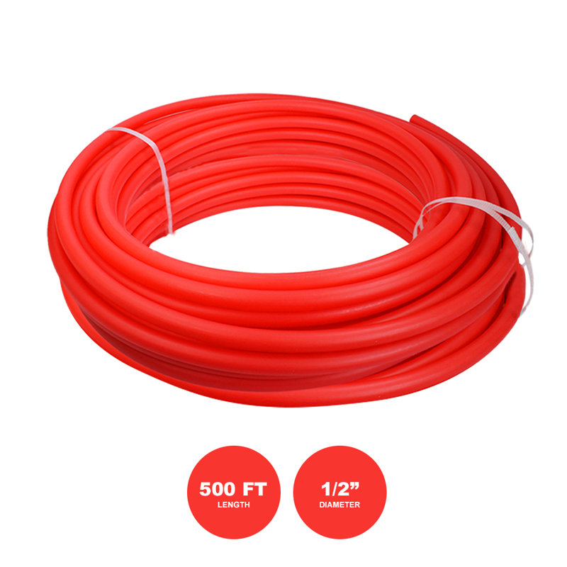 Tube pex en oxygène pour systèmes de chauffage de plancher rayonnant hydronic, p 0,5 po x l 500 po