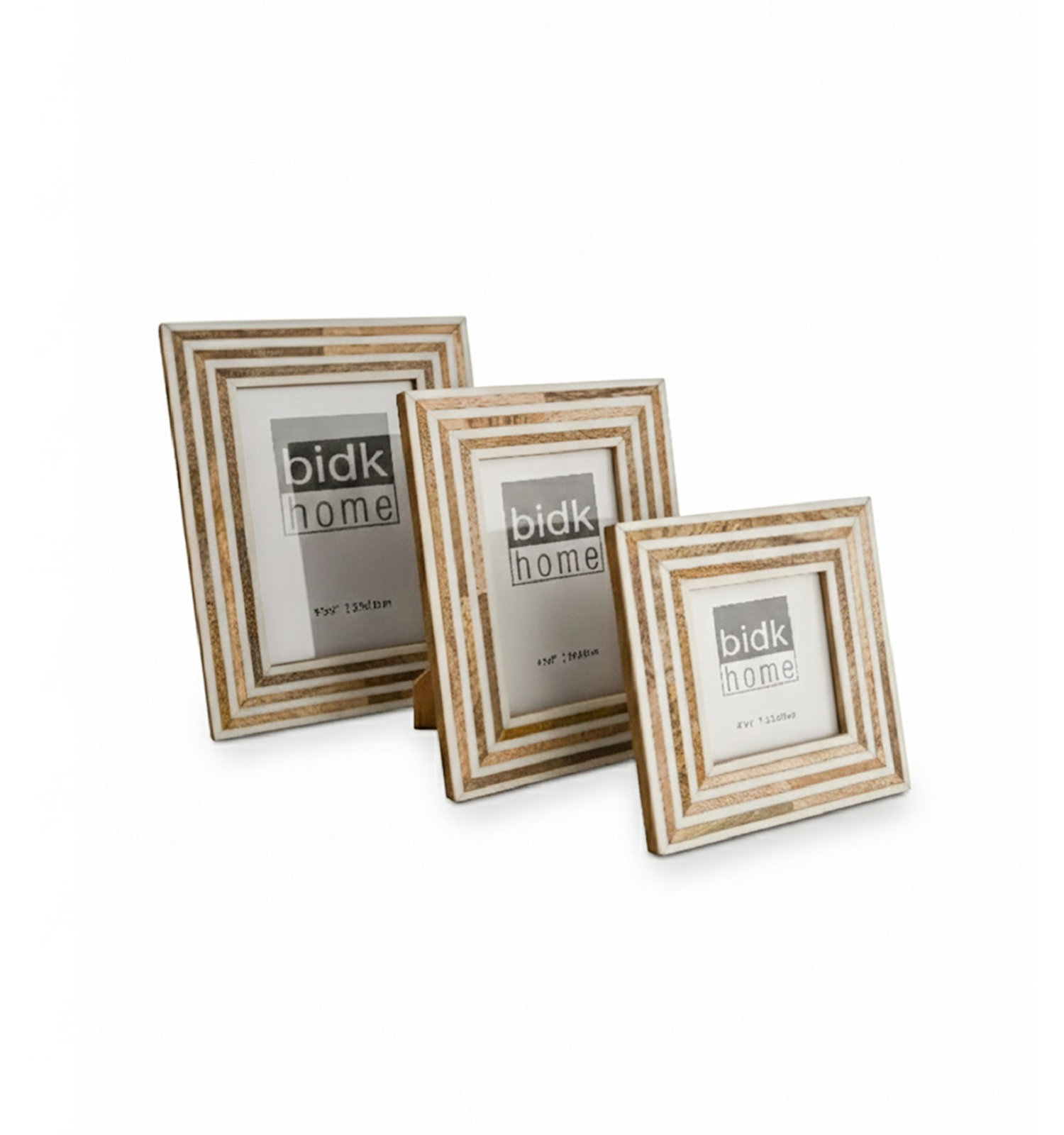 White & Brown Resin Tiles Picture Frame, Black/Brown, 4" W x 6" H