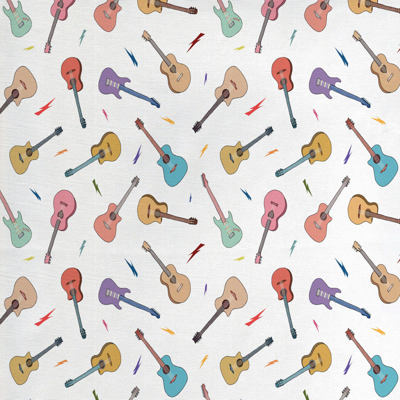 Tissu de guitare, l 36 po x L 360 po