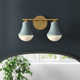 Capulet 2 Light Frosted Dimmable Vanity Light