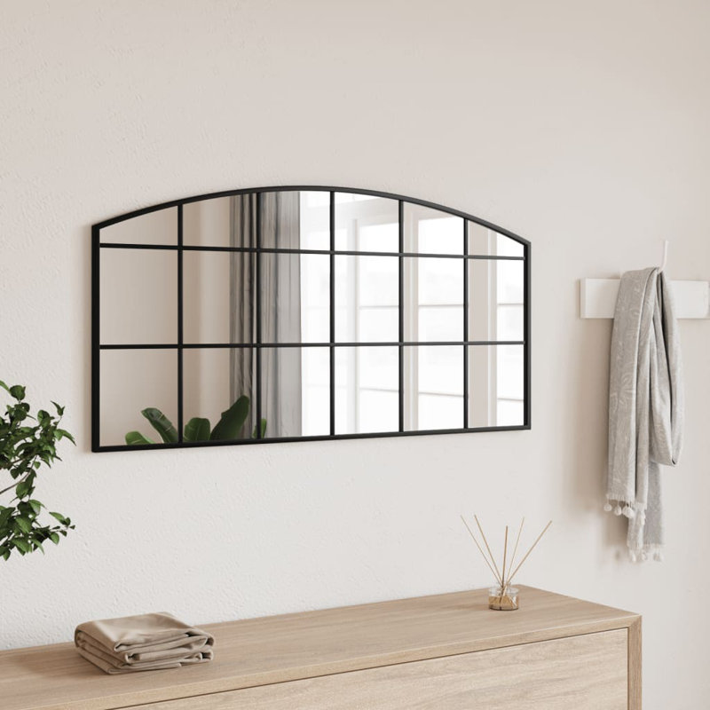 Neelu Iron Novelty Wall Mirror, 19.7" x 39.4"
