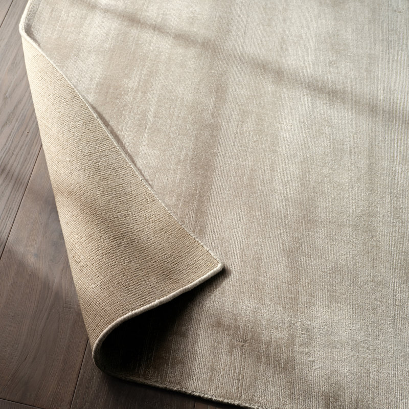 Tapis taupe fait à la main Wetherell, Rectangle 9 pi x 12 pi