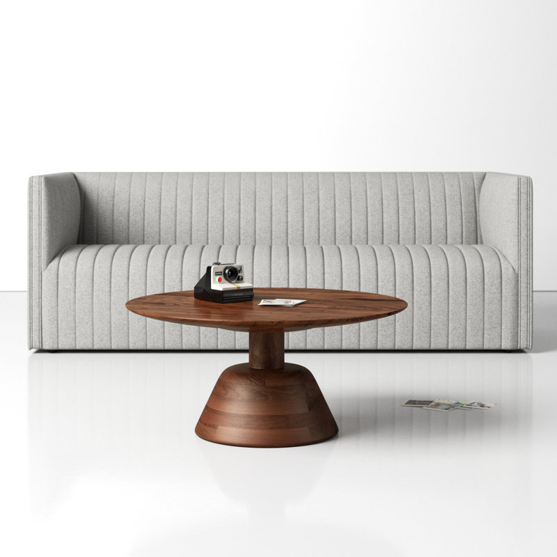 James Solid Wood Single Coffee Table, Brown