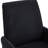 Mid-Back Liftable Office Chair In Black, Ergonomic S-Shaped Design, Striped Corduroy, Golden Base, Memory Foam Cushion, For Elbow And Shoulder Comfort, Exquisite Detail Sewing, 24.99 Depth, 23.49-201093027
