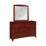 Commode 6 tiroirs avec miroir Bedford
