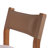 Natalina Rustic Bar Stool,Solid Wood Frame