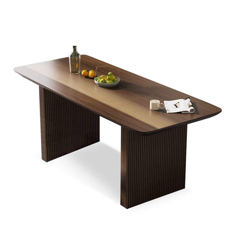 Table de salle à manger Burlywood, Brun, H 29,53 po x L 70,87 po x l 31,5 po