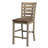 Helya Set Of 2 Dining Counter Height Chairs Modern Farmhouse Rustic Look Distressed Design Ladderback Solid Wood