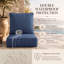 Coussin de chaise de patio extérieur 61 x 61 x 16 cm, coussin de rechange en oléfine résistant aux intempéries, housse amovible-2049241612-2047299054-2047838184