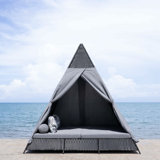 Lorn 90.55'' Wicker Outdoor Patio Daybed