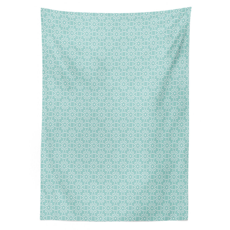 Celtic Twisted Crossed Repeating Circle Figures Tablecloth, 84" L x 60" W
