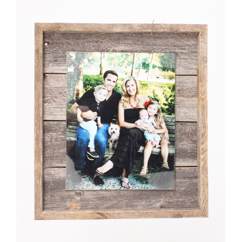 Nasim Weathered Gray Wood Matte Picture Frame, 8" x 10" 