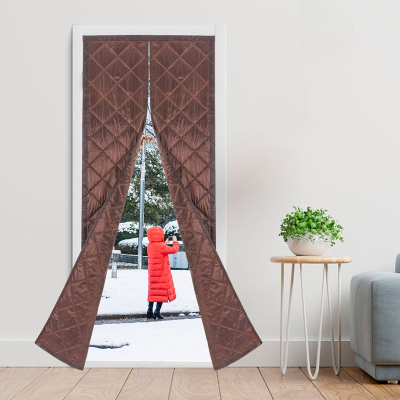 Viance Cotton Blend Room Darkening Curtain Single Panel, Brown, 34" W x 62" H