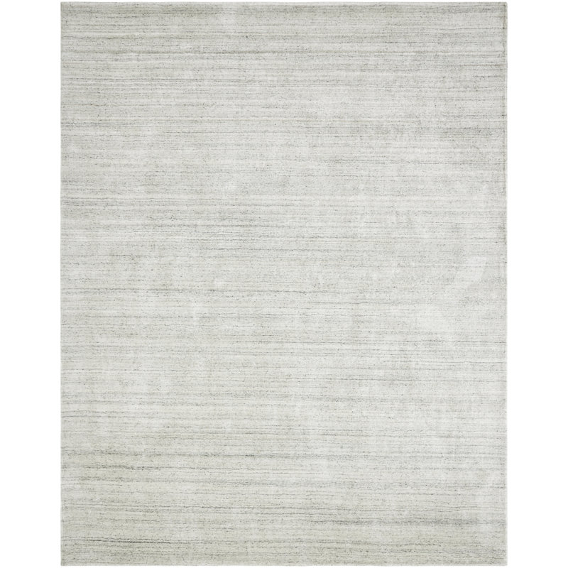 Tapis tissé à la main Alexandria, Rectangle 9 pi 6 po x 13 pi, Ivoire ivoire