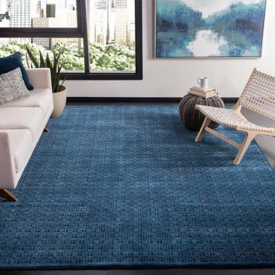Darrow Hand-Knotted Area Rug in Navy