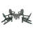 POLYWOOD Classic Adirondack Folding Adirondack 5-Piece Conversation Group-9706335