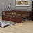 Wood Daybed With Trundle And Fence Guardrails-1255927856
