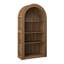 Bibliothèque arquée, bibliothèque de rangement à 4 niveaux avec tablette de rangement ouverte