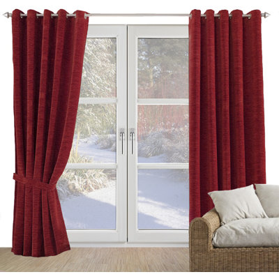 Gracierose Synthetic Eyelet Single Curtain Panel, opaque