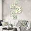 Girton - ensemble d'art mural floral de 5