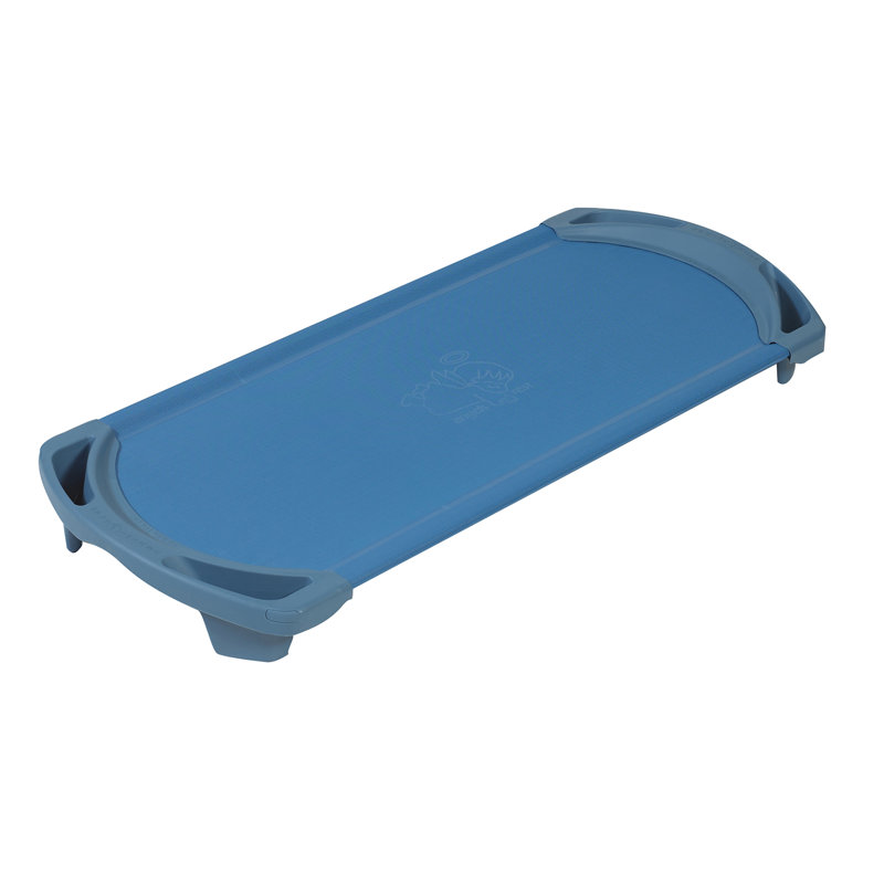 Angeles SpaceLine Daycare Cots for Kids, Kids Toddler Stackable Sleeping Cot for Preschool and Classroom, Standard Size, Single, Ocean Blue